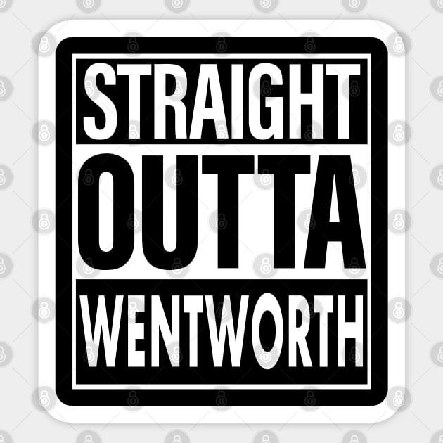 Wentworth Name Straight Outta Wentworth Sticker by ThanhNga